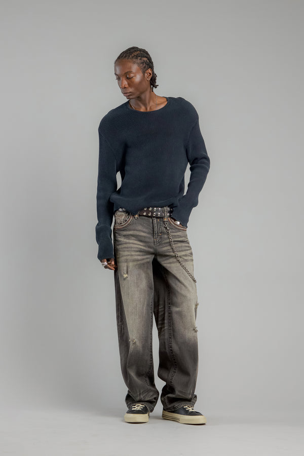 Milton Relaxed Baggy 2 Jeans in Vintage Black