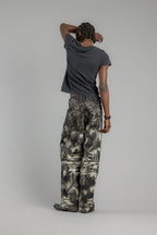 Newton Baggy 3 Jeans in Black-Beige Coated - Rock Revival®