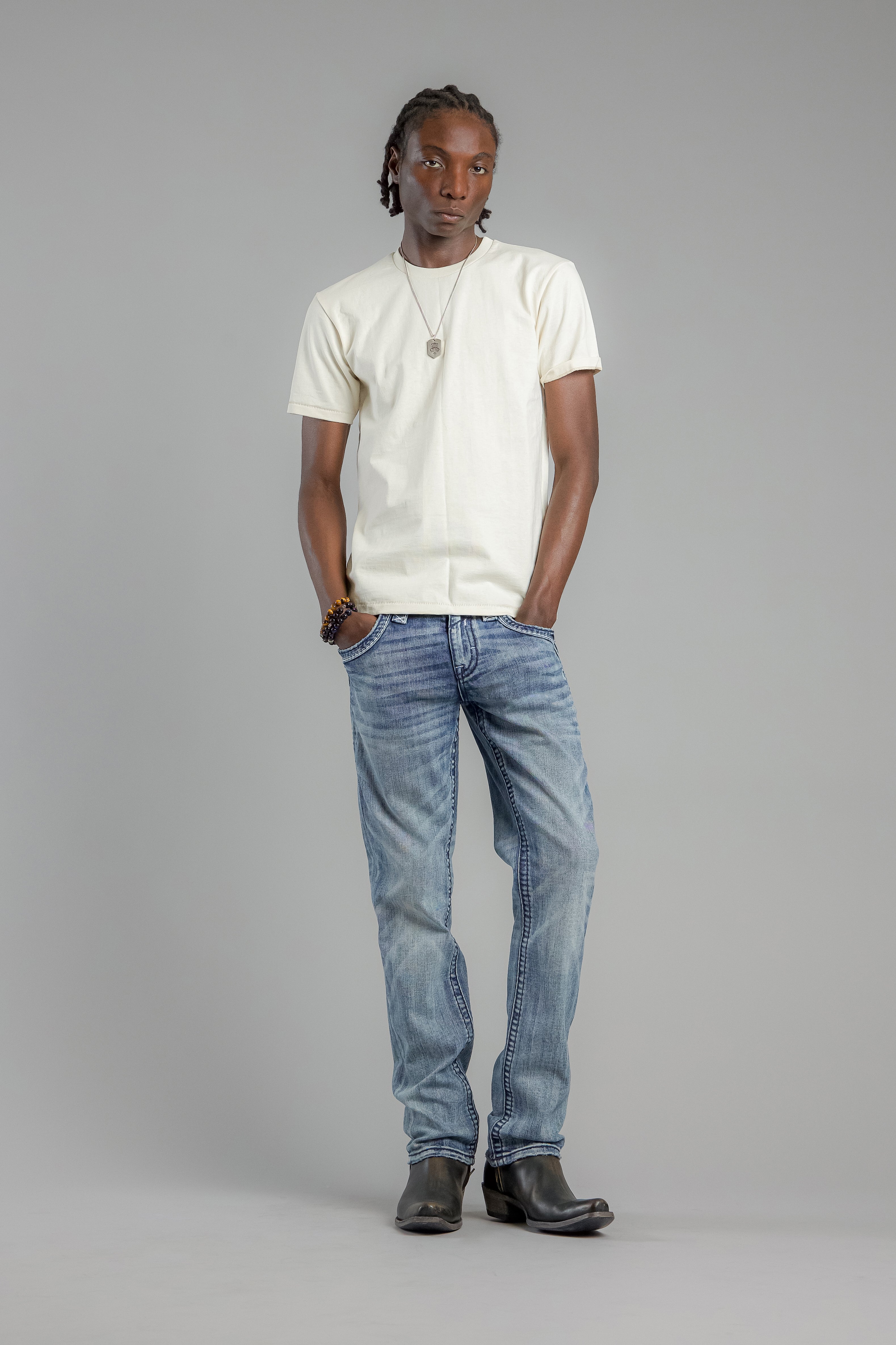 Richie Straight Jeans in Light Blue - Rock Revival®