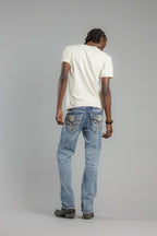 Richie Straight Jeans in Light Blue - Rock Revival®