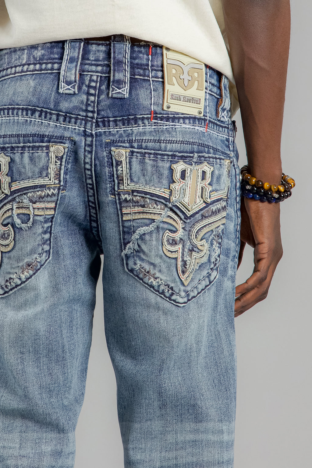 Richie Straight Jeans in Light Blue - Rock Revival®