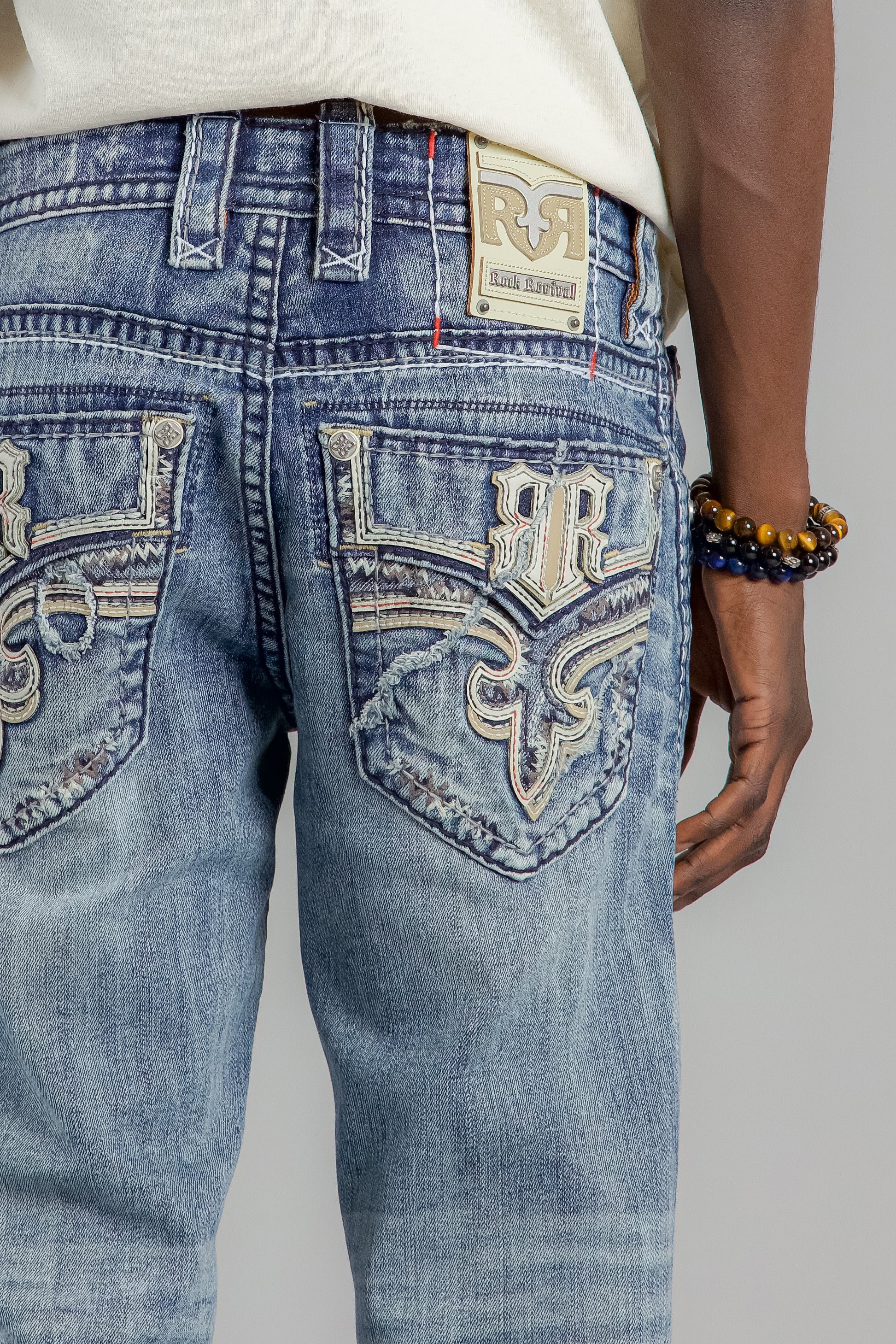 Richie Straight Jeans in Light Blue - Rock Revival®