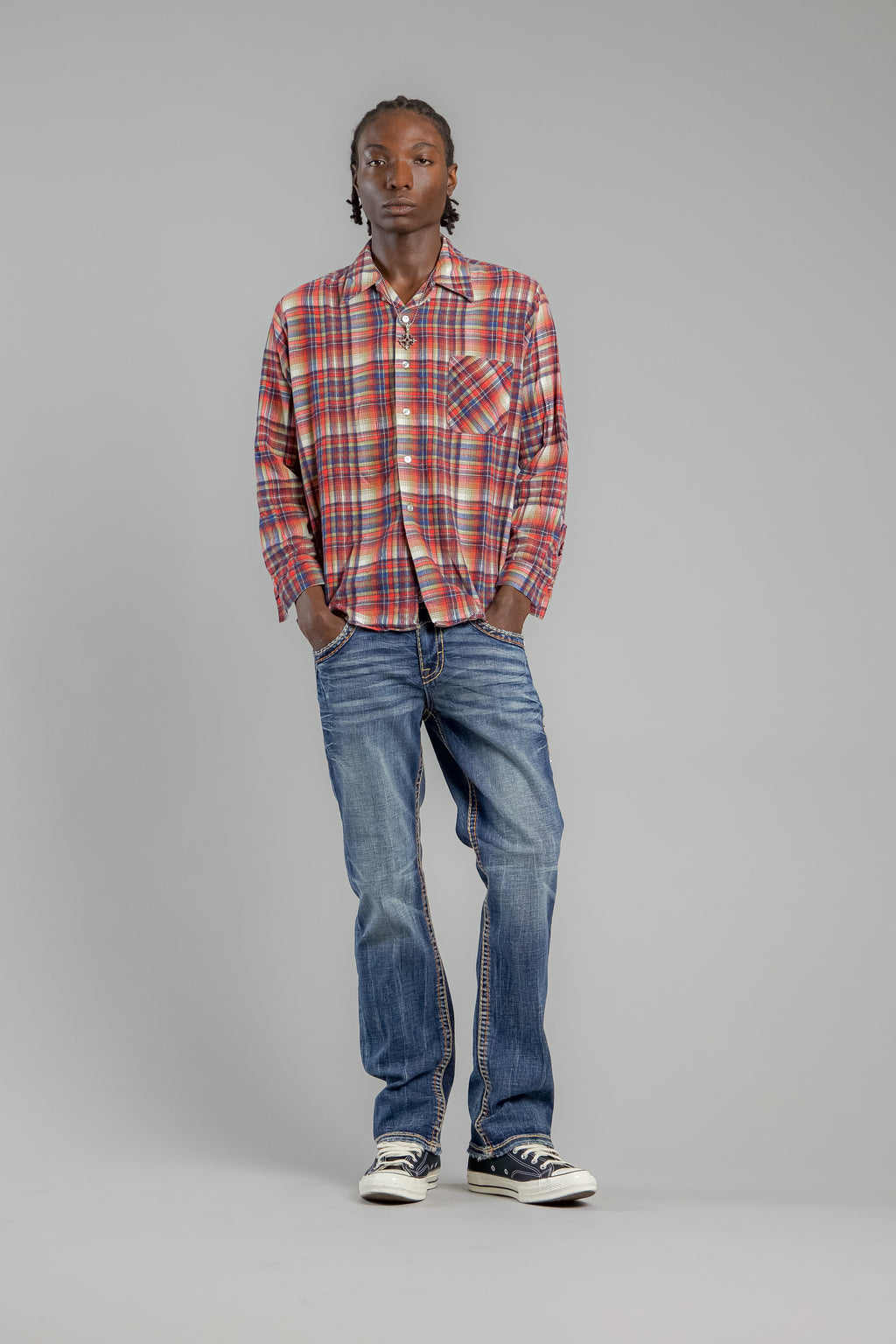 Theodore Bootcut Jeans in Dark Blue - Rock Revival®