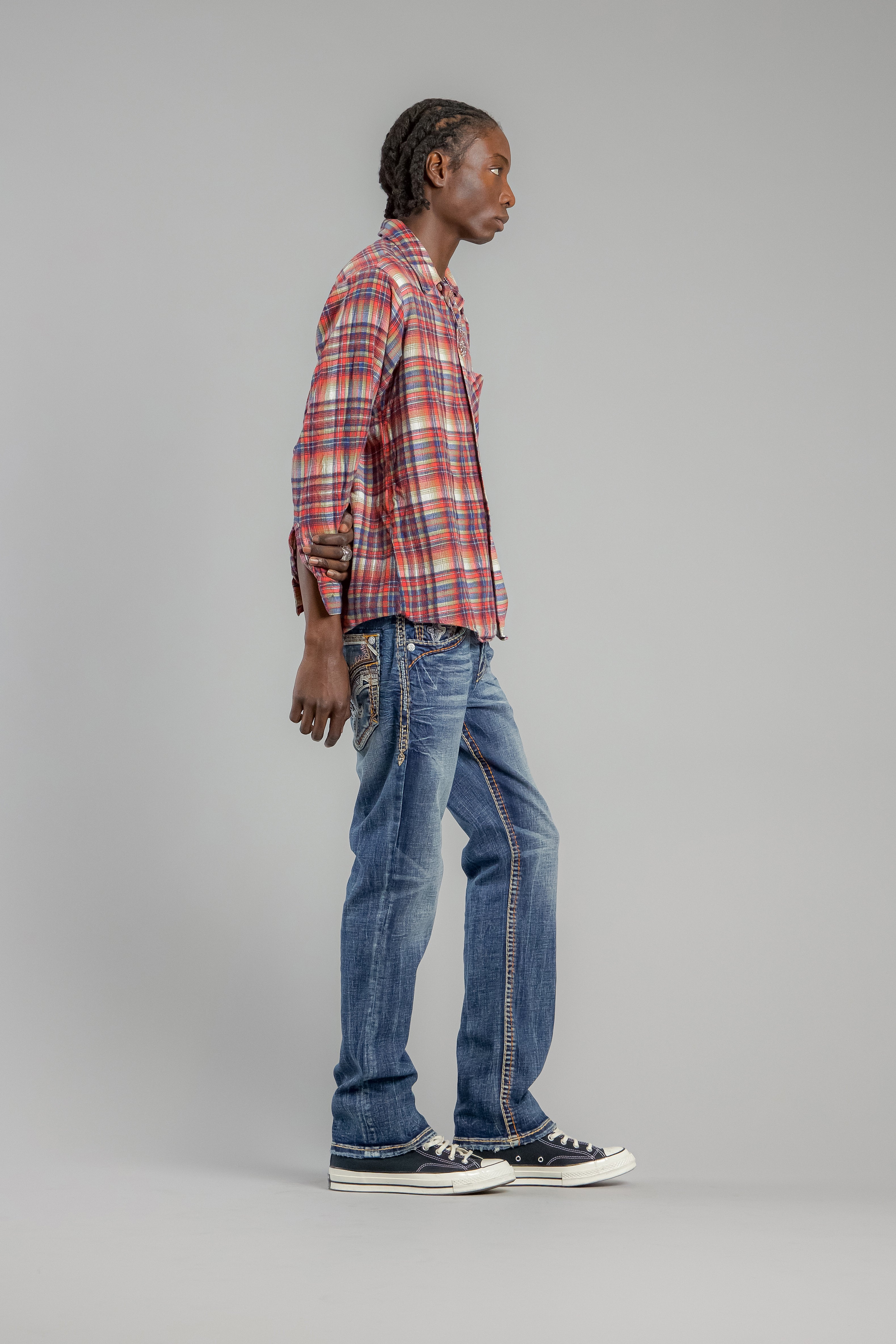 Theodore Bootcut Jeans in Dark Blue - Rock Revival®