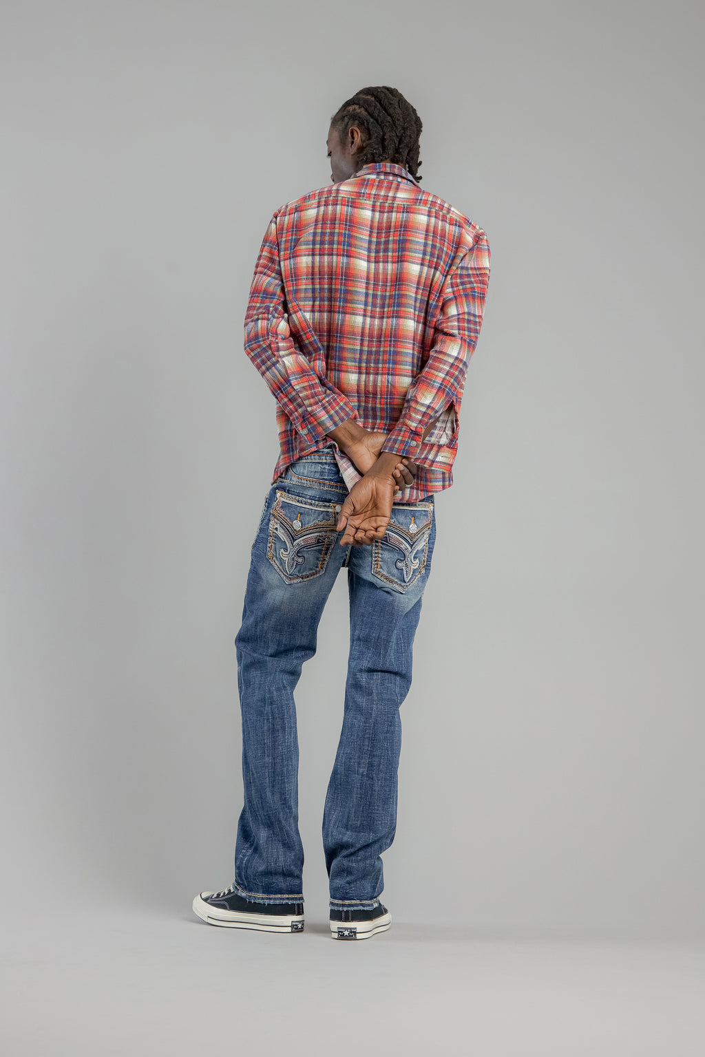 Theodore Bootcut Jeans in Dark Blue - Rock Revival®