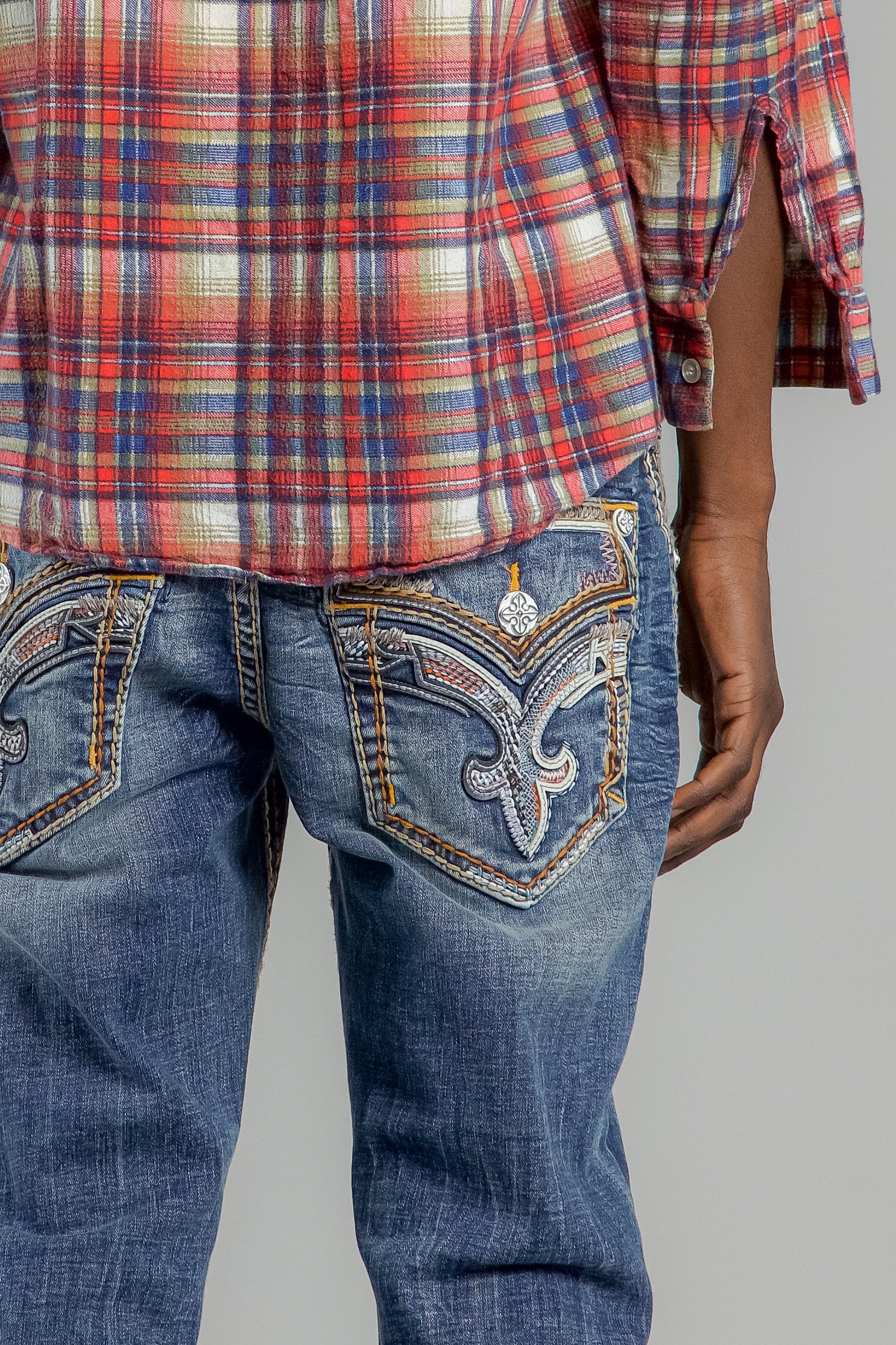 Theodore Bootcut Jeans in Dark Blue - Rock Revival®
