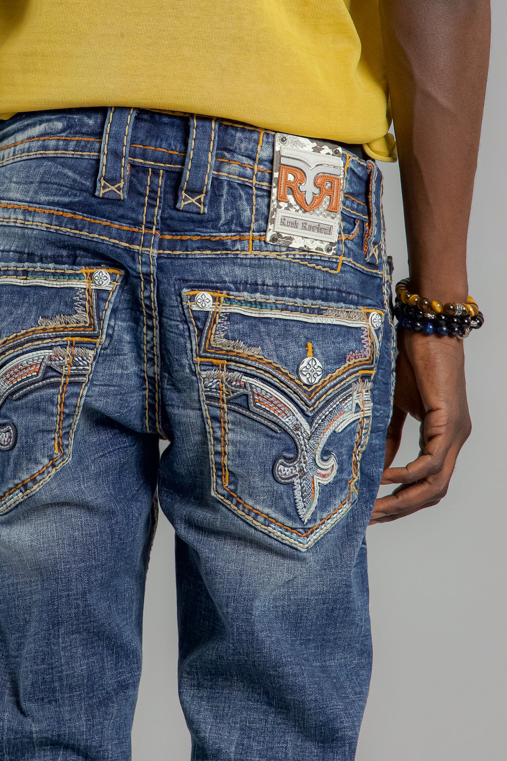 Theodore Straight Jeans in Dark Blue - Rock Revival®