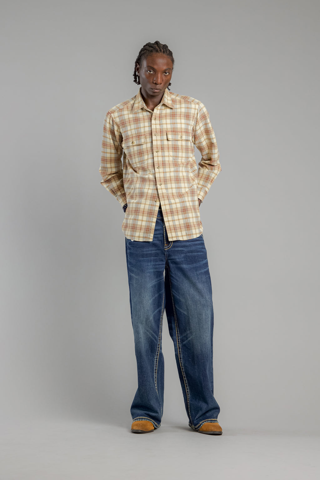 Thorne Baggy 3 Jeans in Dark Blue - Rock Revival®