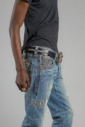 Vinton Straight Jeans in Medium Blue - Rock Revival®