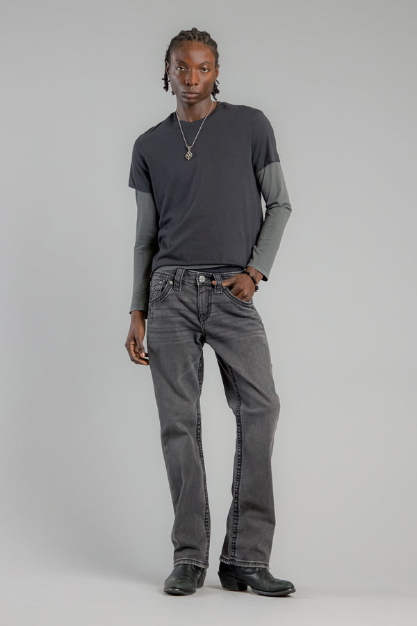 Wes Bootcut Jeans in Dark Gray
