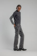 Wes Bootcut Jeans in Dark Gray - Rock Revival®