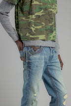 Wes Straight Jeans Light Vintage Blue - Rock Revival®