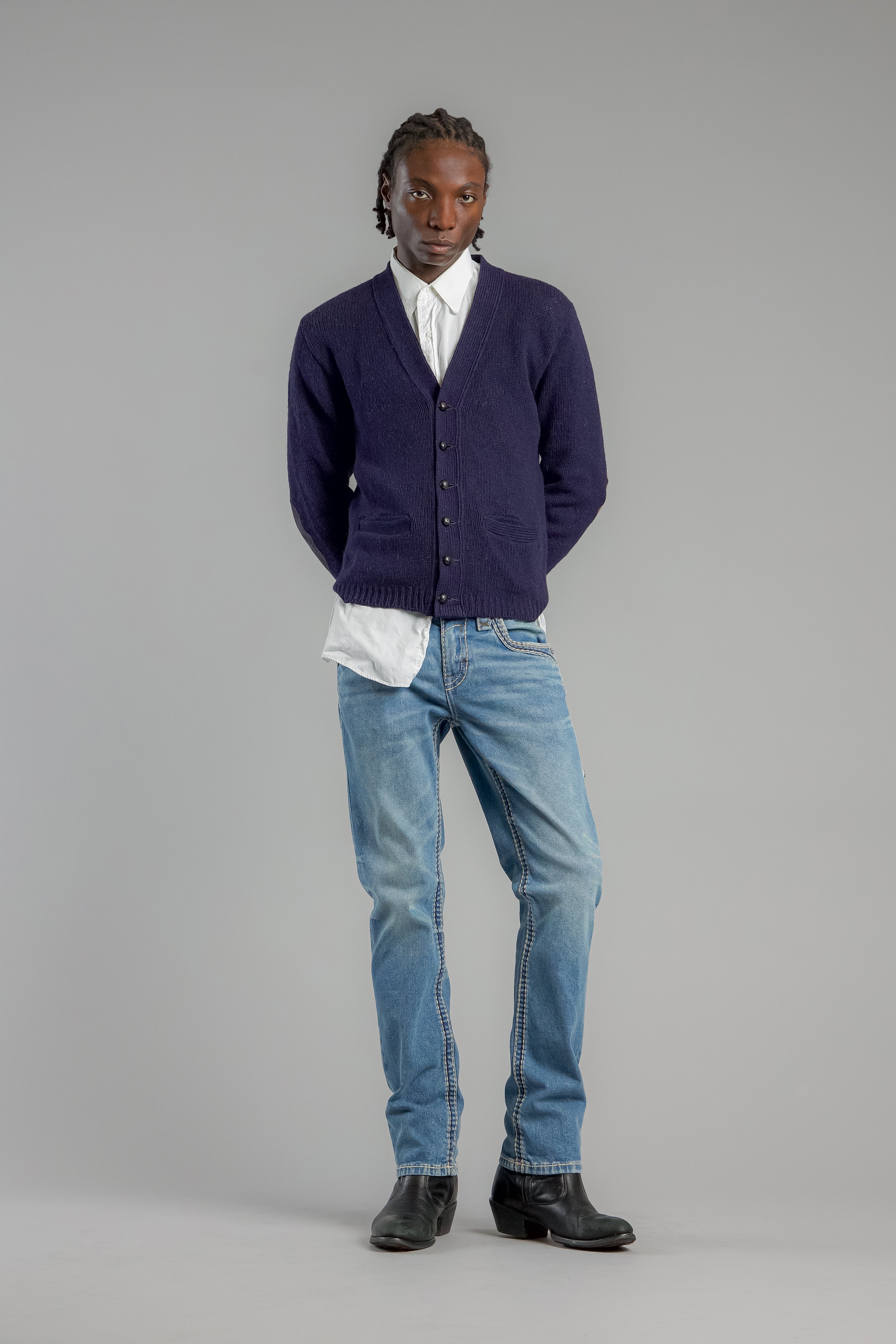 Wes Straight Jeans Vintage Blue - Rock Revival®