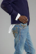 Wes Straight Jeans Vintage Blue - Rock Revival®