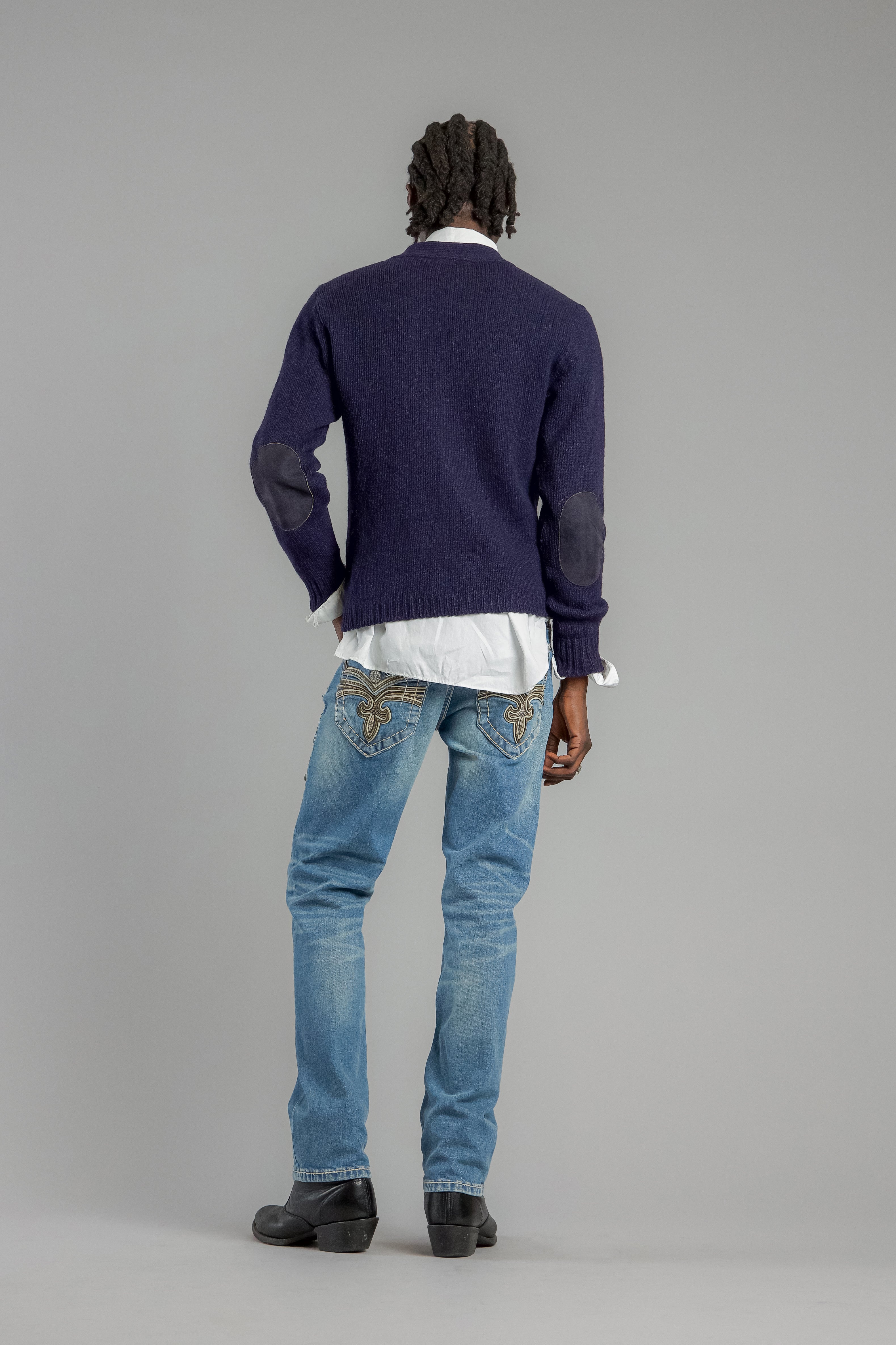 Wes Straight Jeans Vintage Blue - Rock Revival®