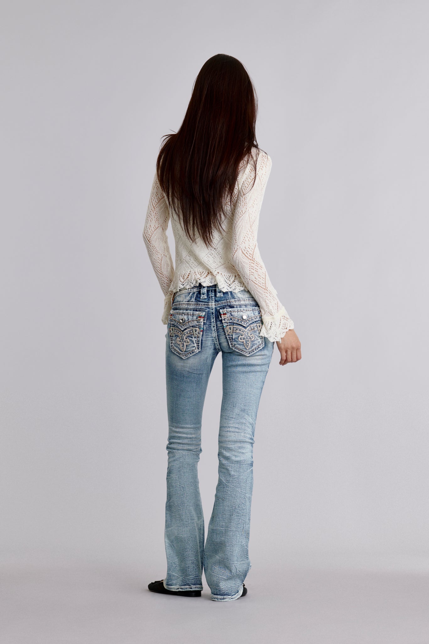 Talisa Low-Rise Bootcut Jeans | Light Wash | Rock Revival – Rock