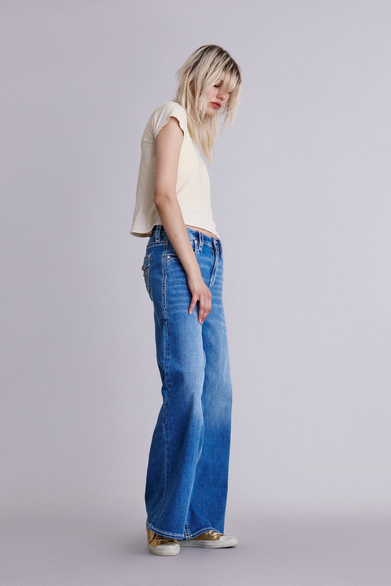 Alivia Oversized Wide-Leg Jeans - Rock Revival®
