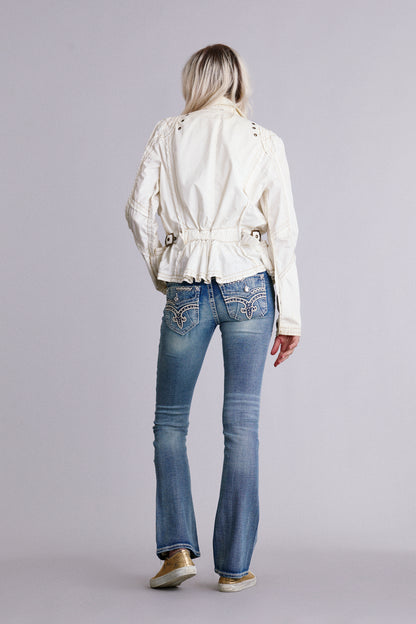 Lesia Low-Rise Bootcut Jeans