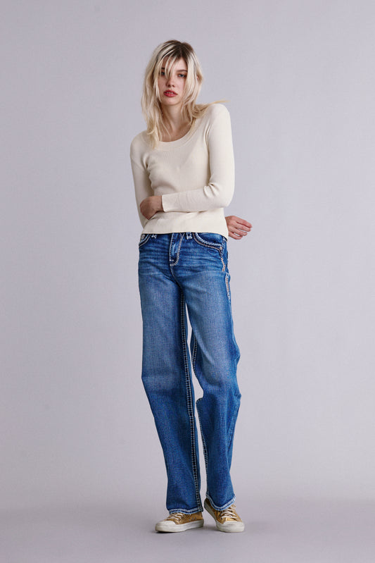 Millie High Rise Wide Leg Jeans - Rock Revival®