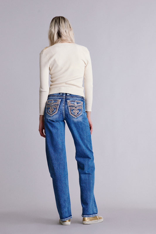 Millie High Rise Wide Leg Jeans - Rock Revival®