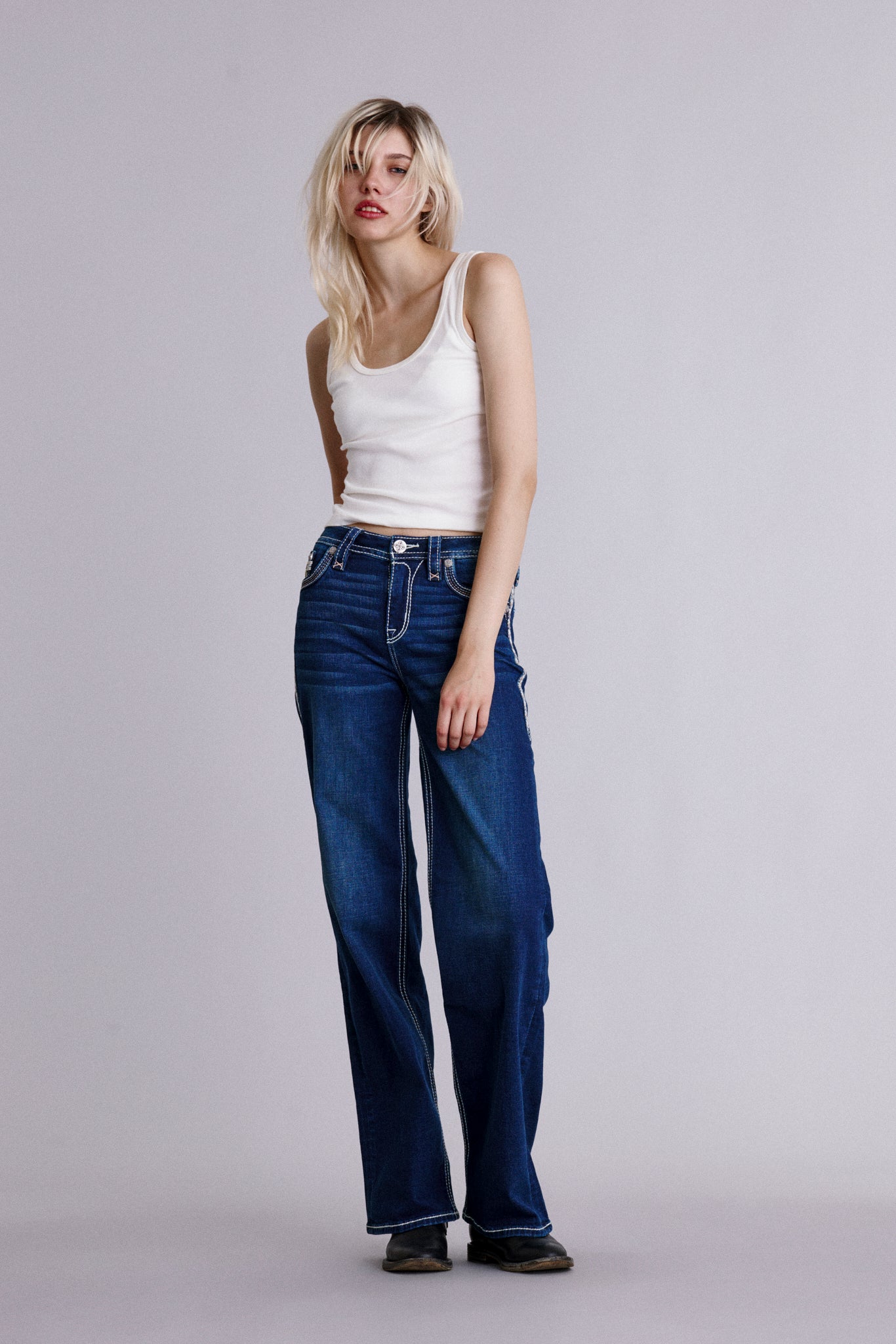 Rozelia High Rise Wide Leg Jeans - Rock Revival®