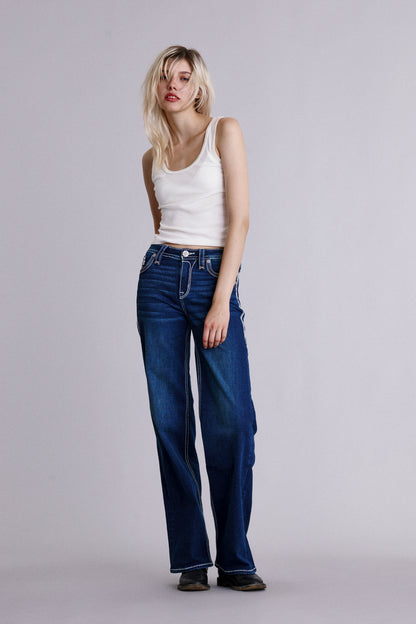 Rozelia High Rise Wide Leg Jeans - Rock Revival®