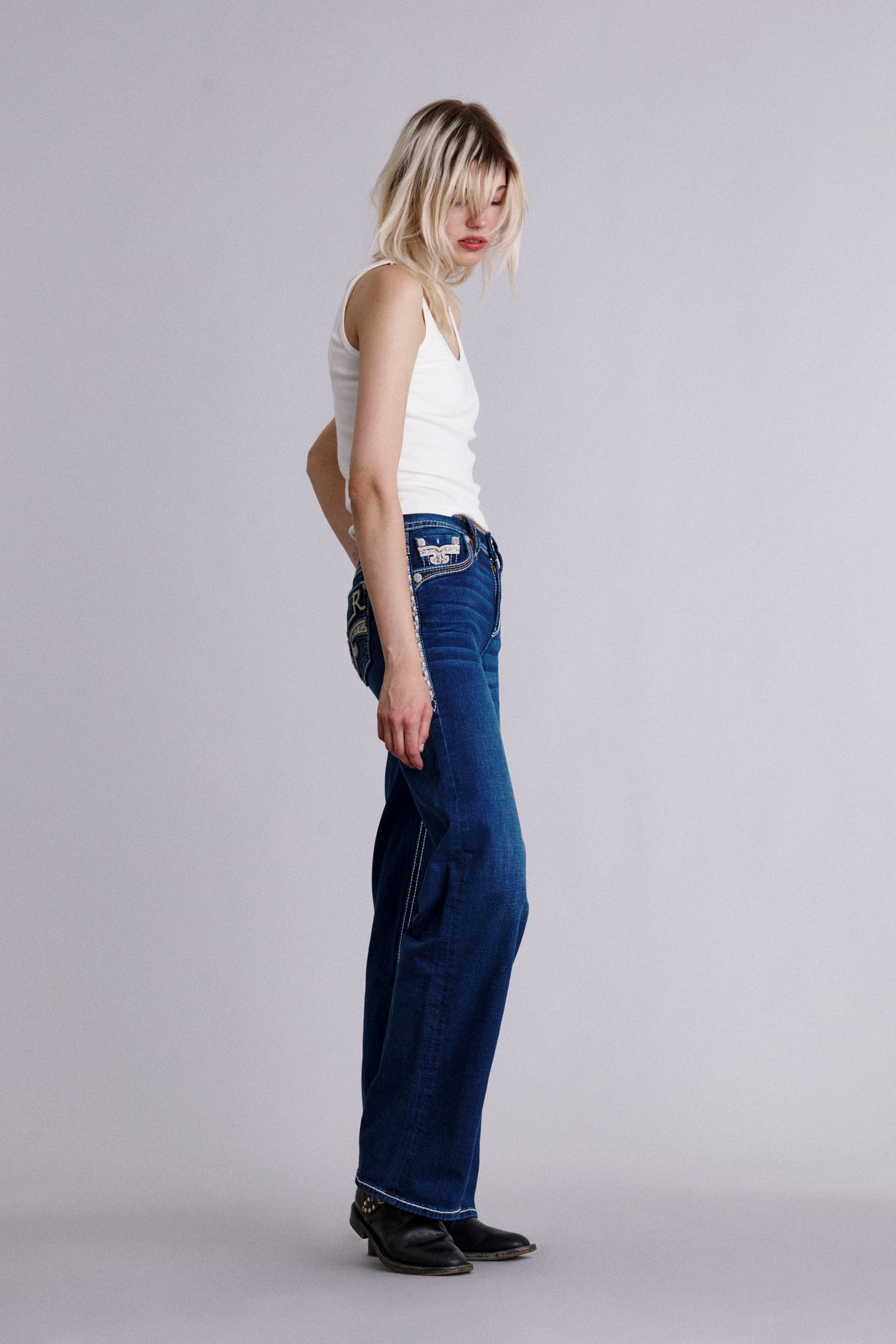 Rozelia High Rise Wide Leg Jeans - Rock Revival®