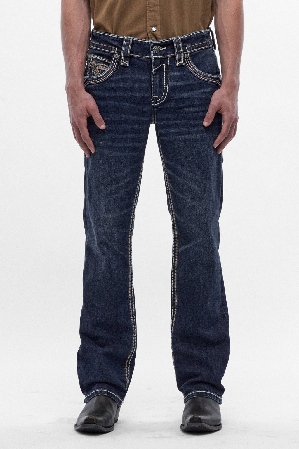 Santiago Bootcut Jeans in Dark Blue