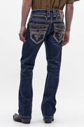 Santiago Bootcut Jeans in Dark Blue
