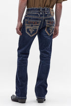 Santiago Bootcut Jeans in Dark Blue