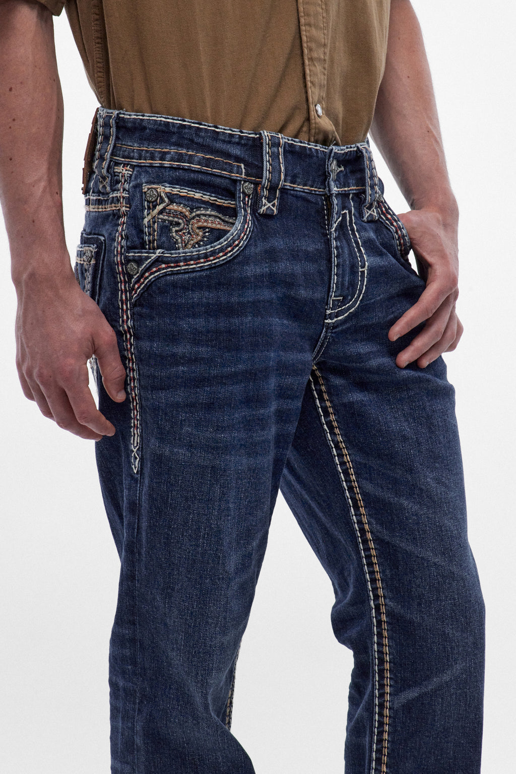 Santiago Bootcut Jeans in Dark Blue