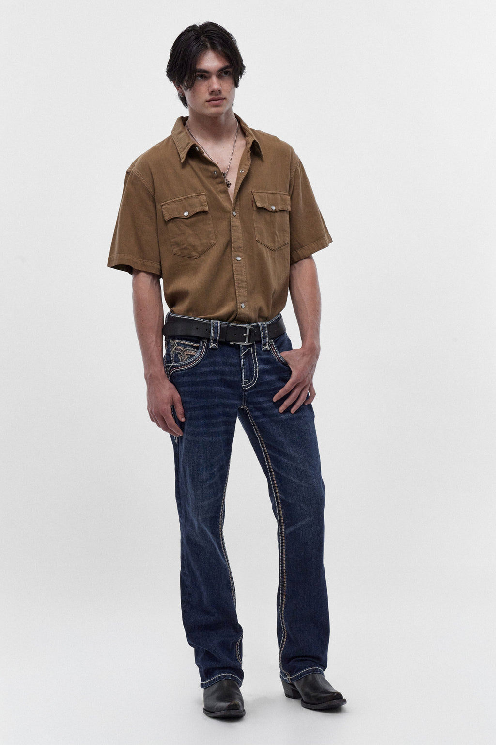 Santiago Bootcut Jeans in Dark Blue