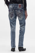 Skye Straight Jeans in Light Blue