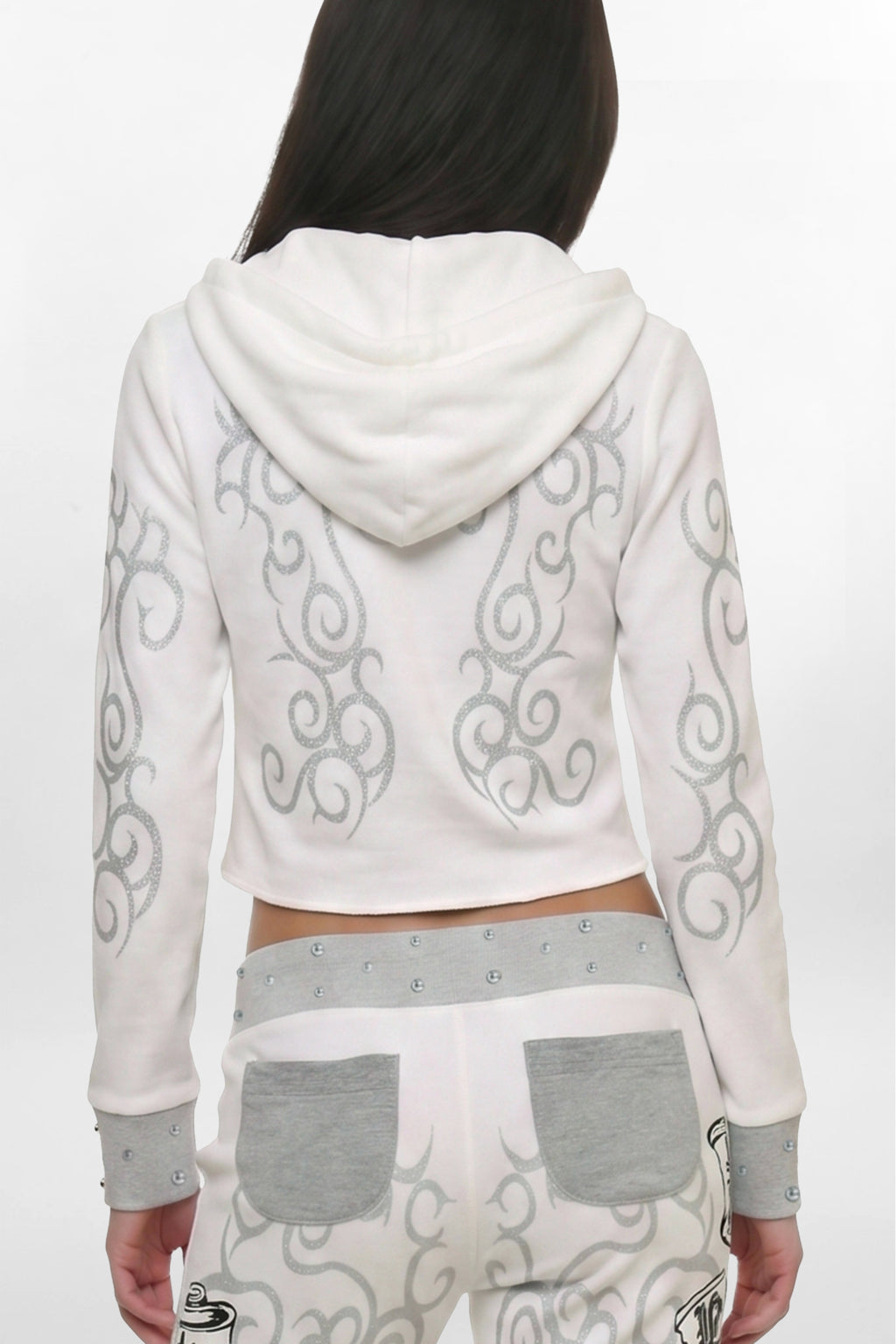 Rock Revival by Jaded London Graphic Studded Hoodie