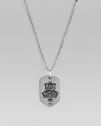 Fleur De Lis Dog Tag Necklace - Rock Revival®