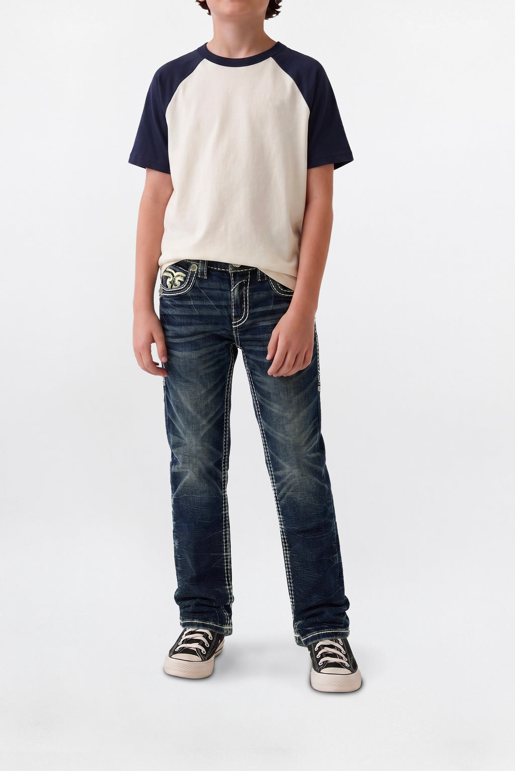 Thorne Boys Straight Jeans in Dark Blue