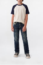 Thorne Boys Straight Jeans in Dark Blue