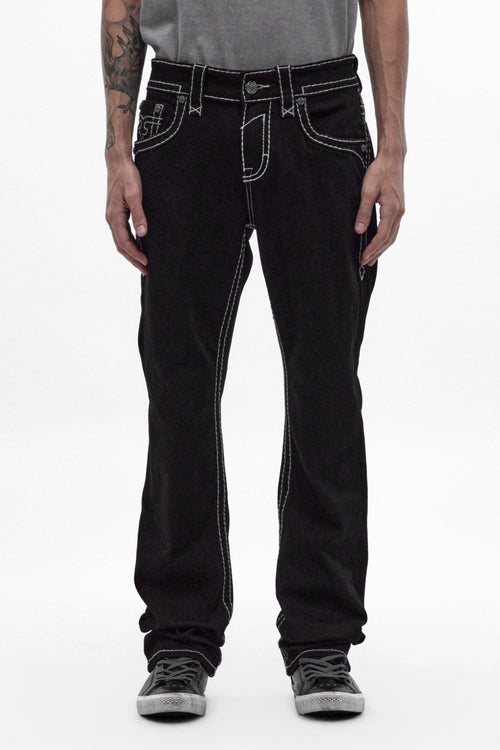 Titan Relaxed Straight in Black/White
