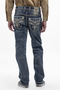 Truett Straight Jeans in Medium Blue