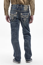 Truett Straight Jeans in Medium Blue