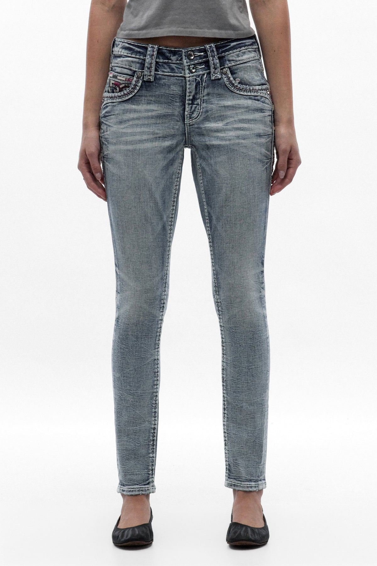 Vea Universal Skinny Jeans in Light Blue