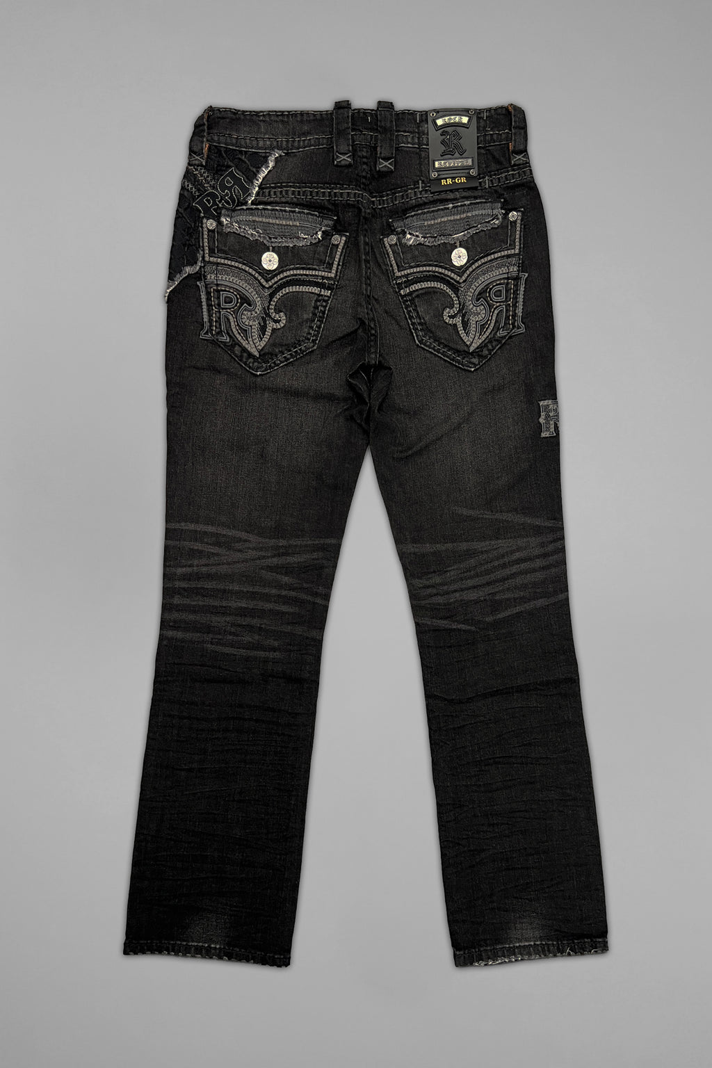 Vinton Straight Jeans in Black - Rock Revival®