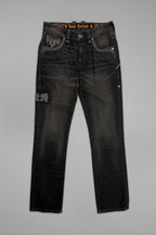 Vinton Straight Jeans in Black - Rock Revival®