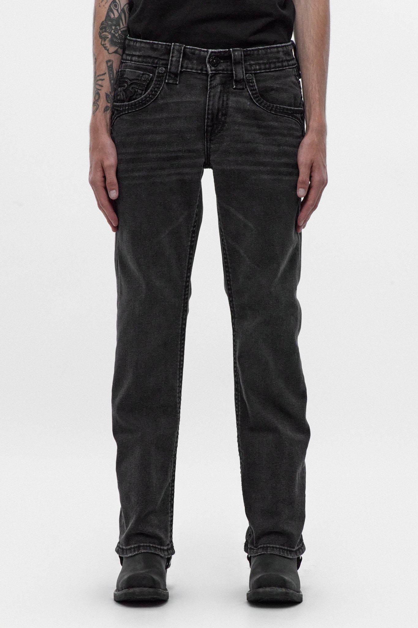Wes Bootcut Jeans In Black