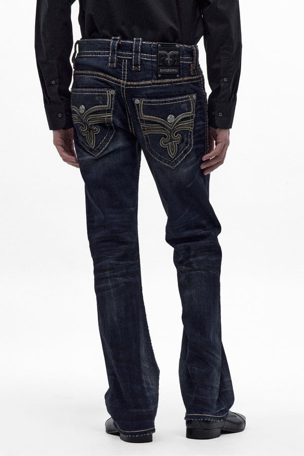 Wes Bootcut Jeans in Vintage Blue