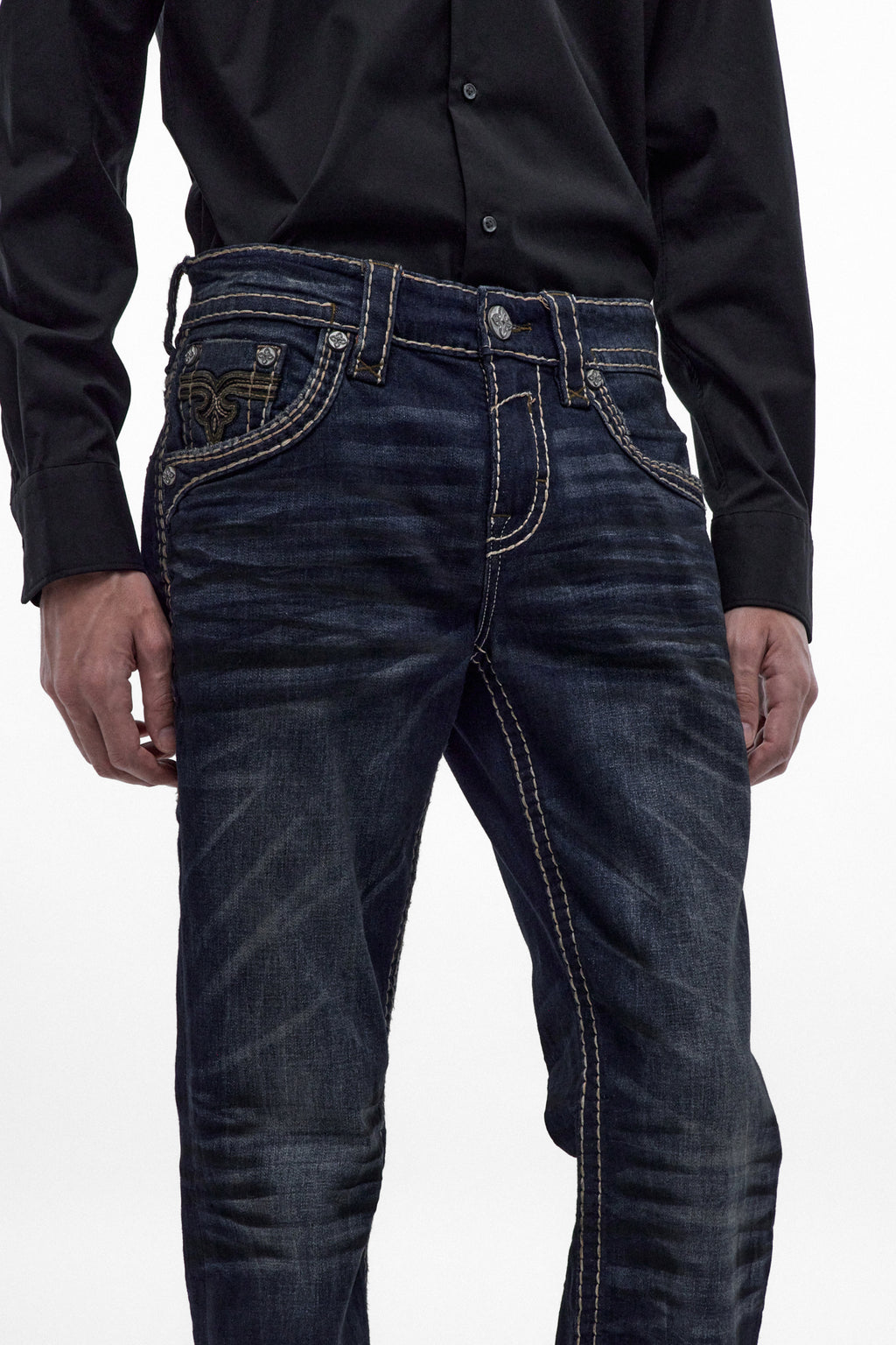 Wes Bootcut Jeans in Vintage Blue