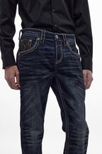 Wes Bootcut Jeans in Vintage Blue