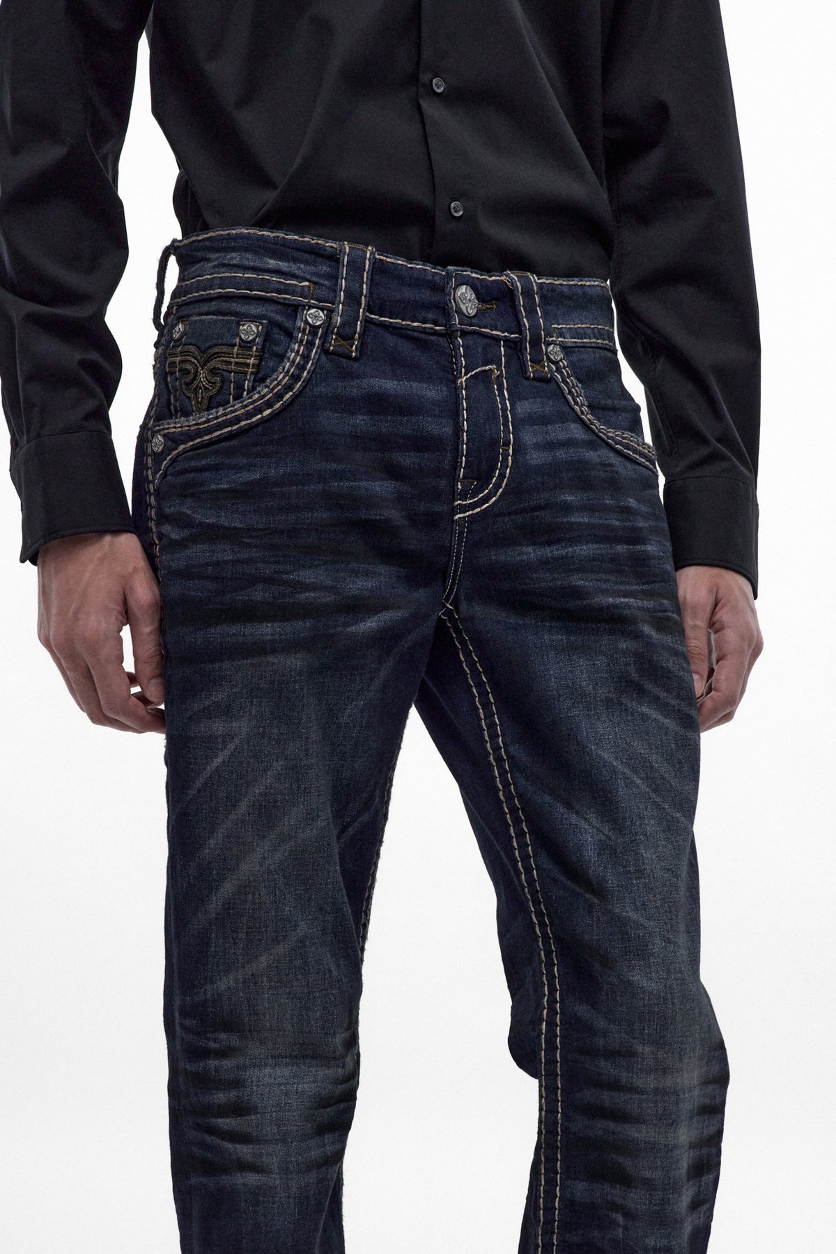 Wes Bootcut Jeans in Vintage Blue