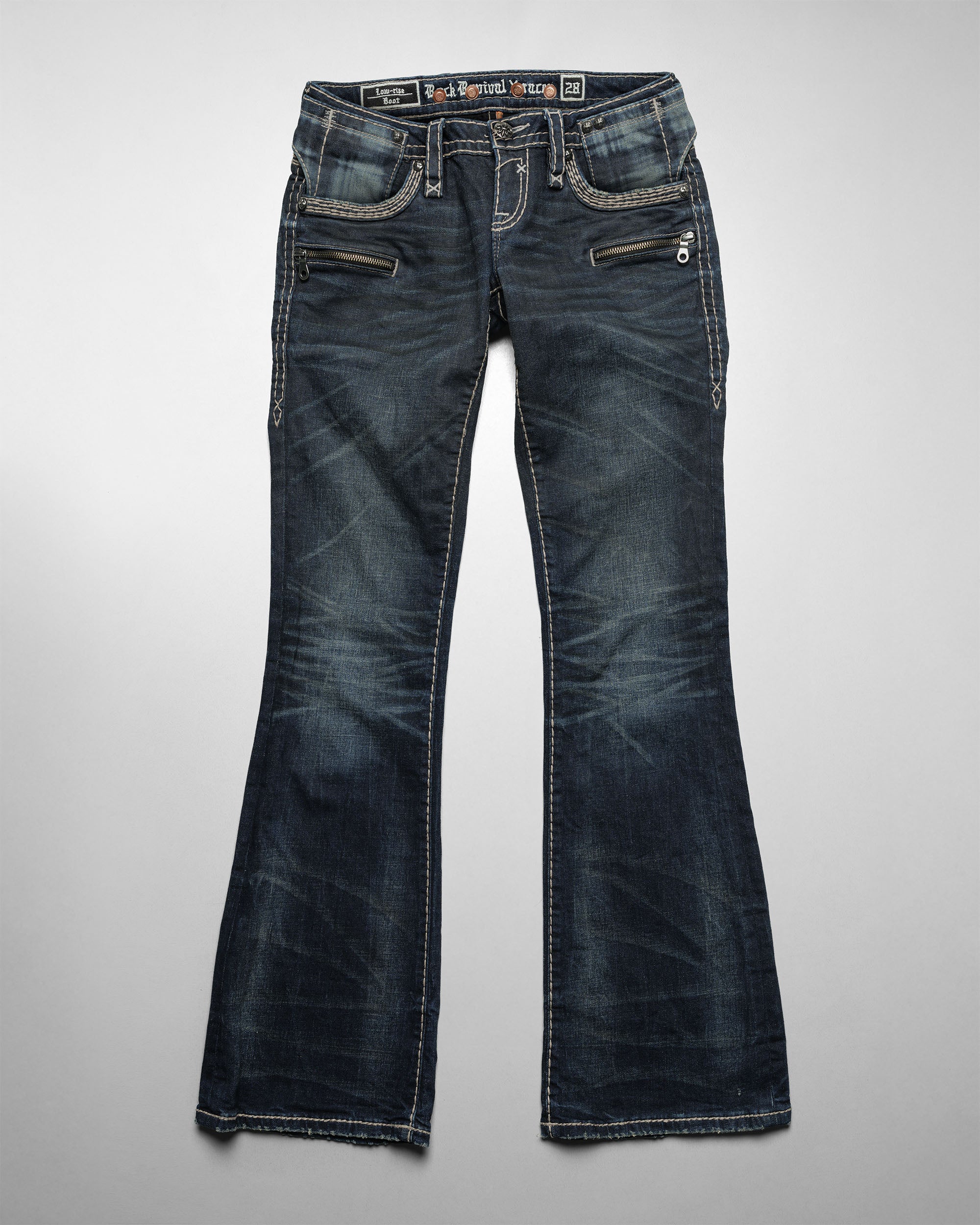 Racer X Rock Revival® Women's Coated Bootcut Denim