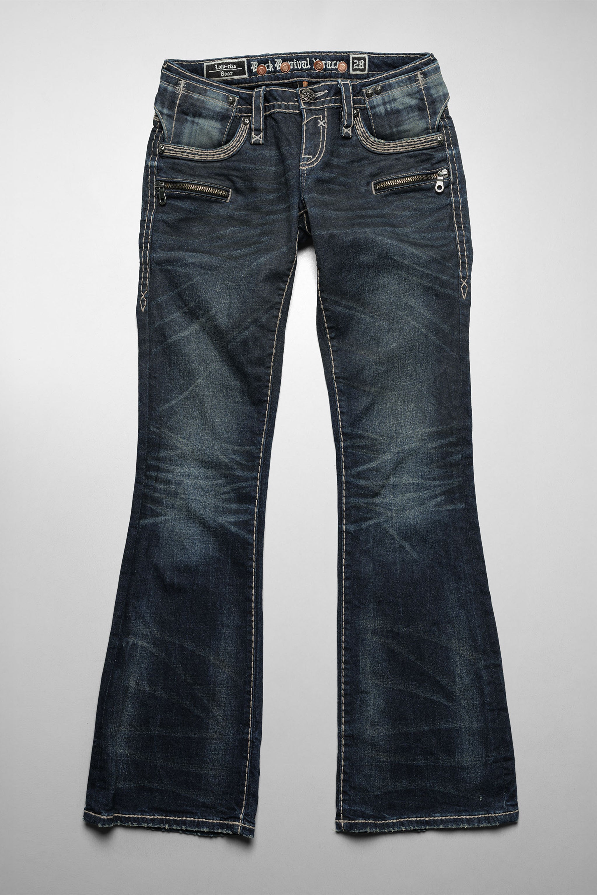 Racer X Rock Revival® Women's Coated Bootcut Denim